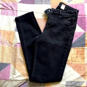 Almost new H&M high waist skinny black denim
